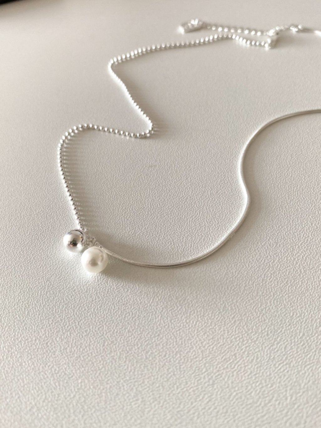 N1195 Faux Pearl Beaded Necklace