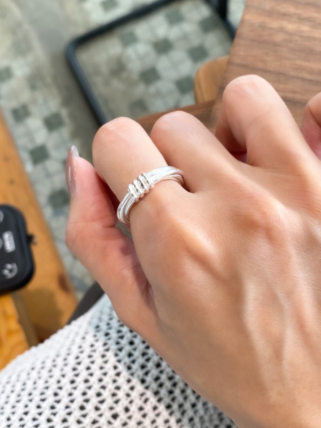 R1453 Twisted Wide Ring