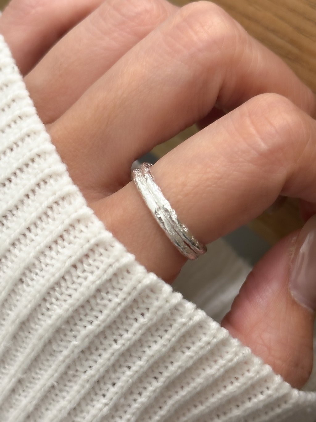 R1605 Double-layered Foil Ring
