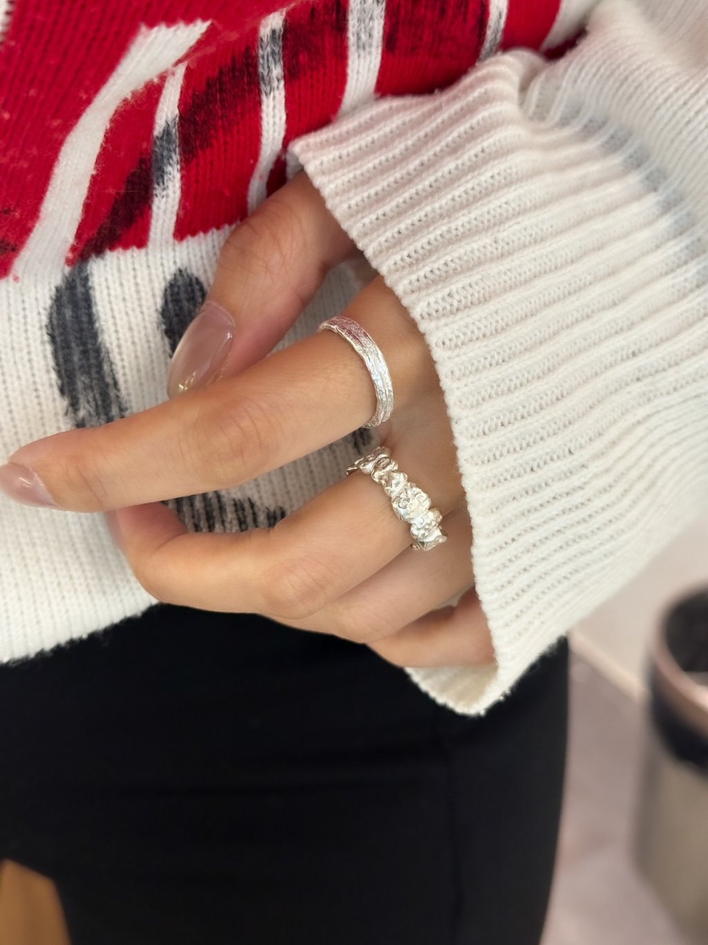 R1605 Double-layered Foil Ring