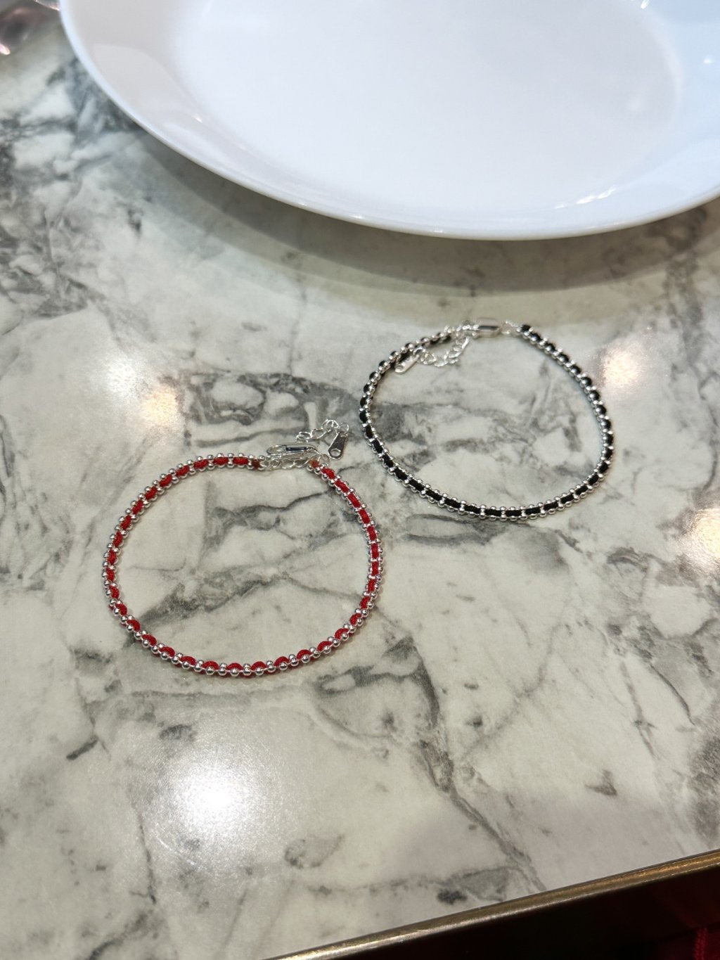 B1443 Chain Threading Bracelet Collage