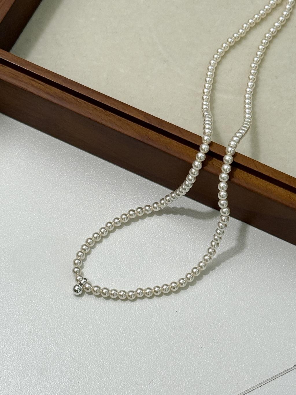 N1299 Faux Pearl Bead Necklace