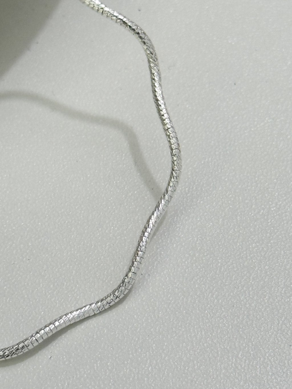 B1489 Wavy Frosted Stiff Bracelet