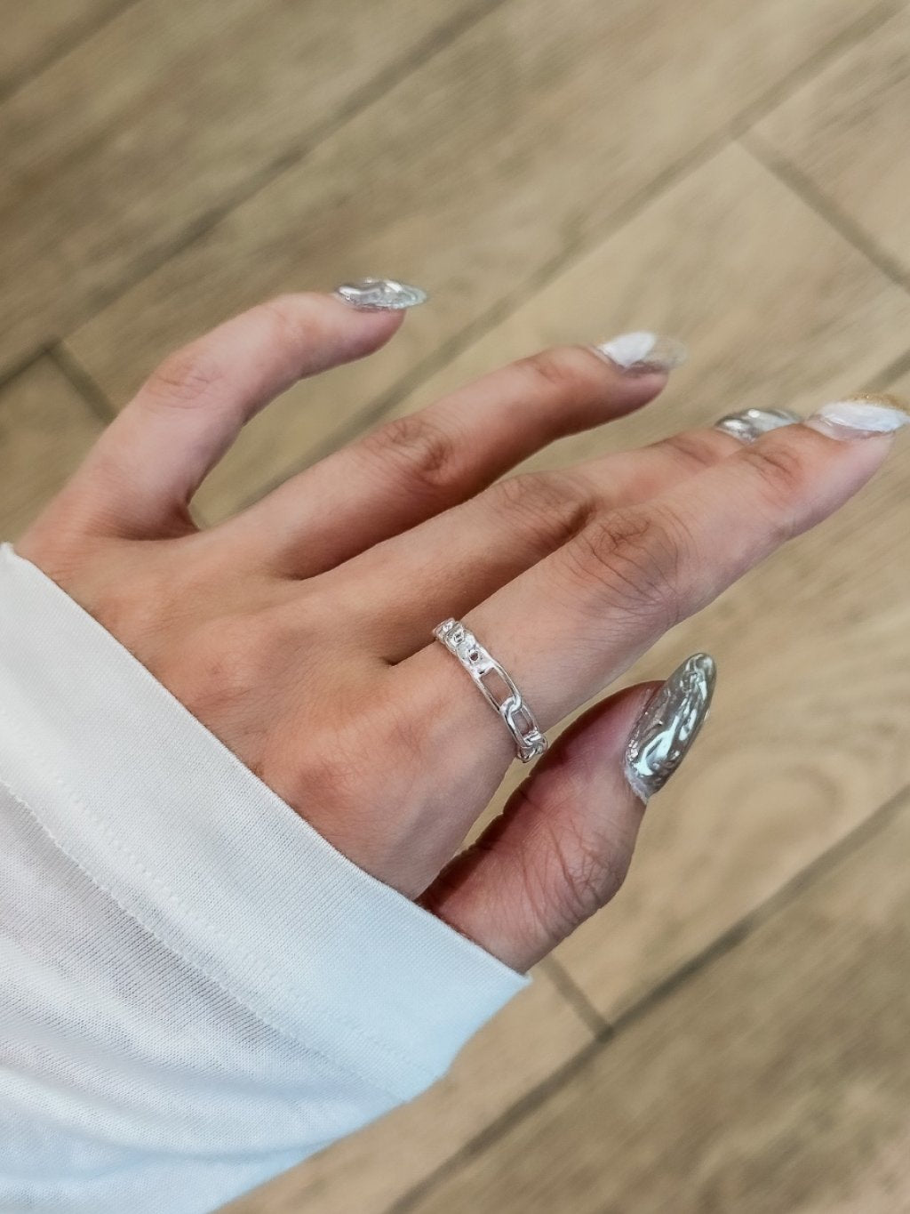 R1681 Chain Two-Tone Ring