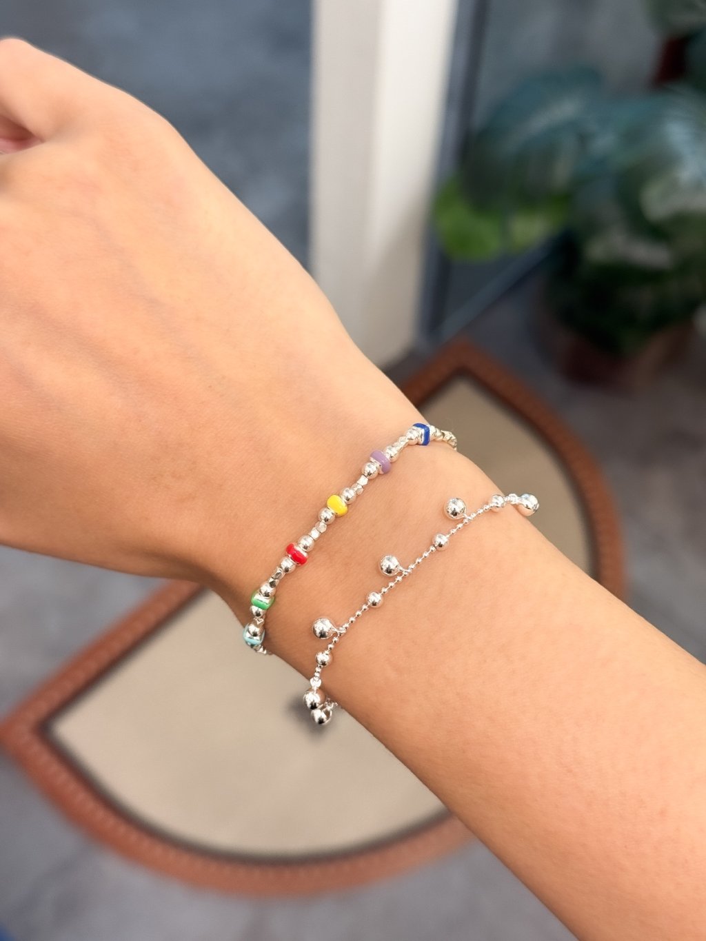 B1501 Small & Large Bead Bracelet