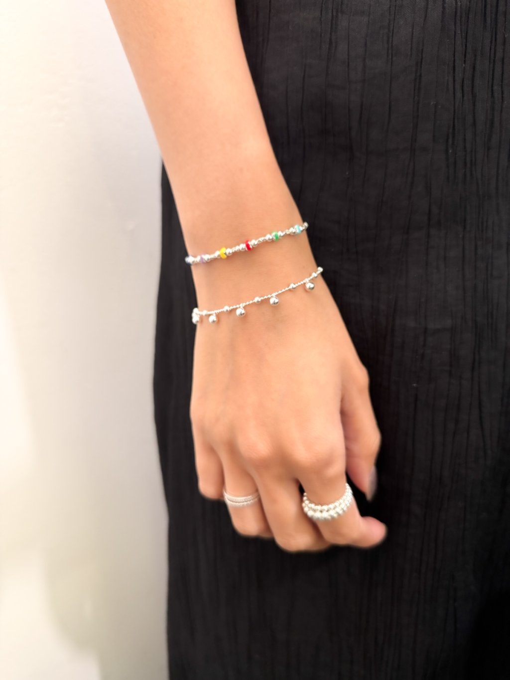 B1501 Small & Large Bead Bracelet