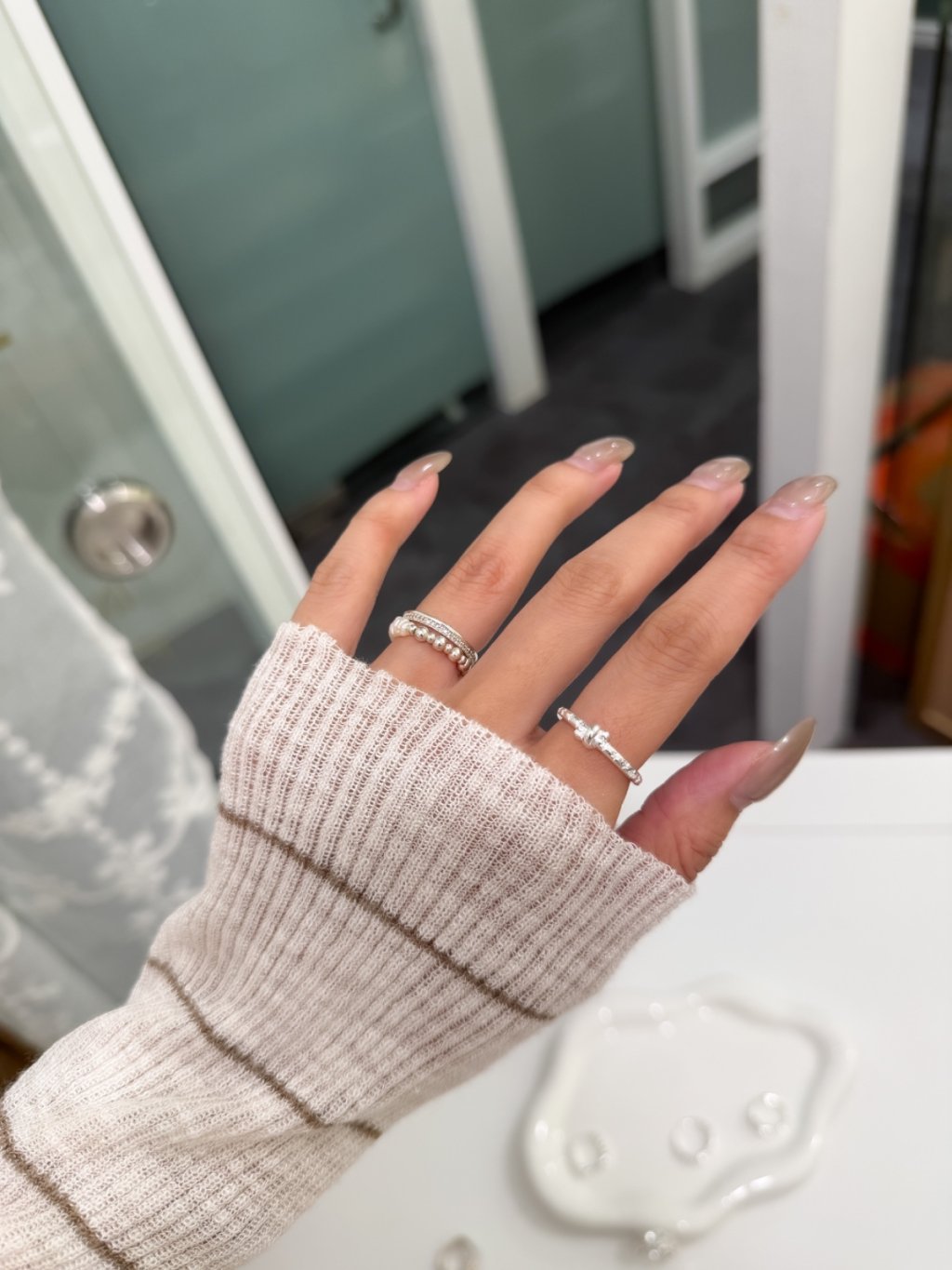 R1700 Knotted Star Pattern Ring