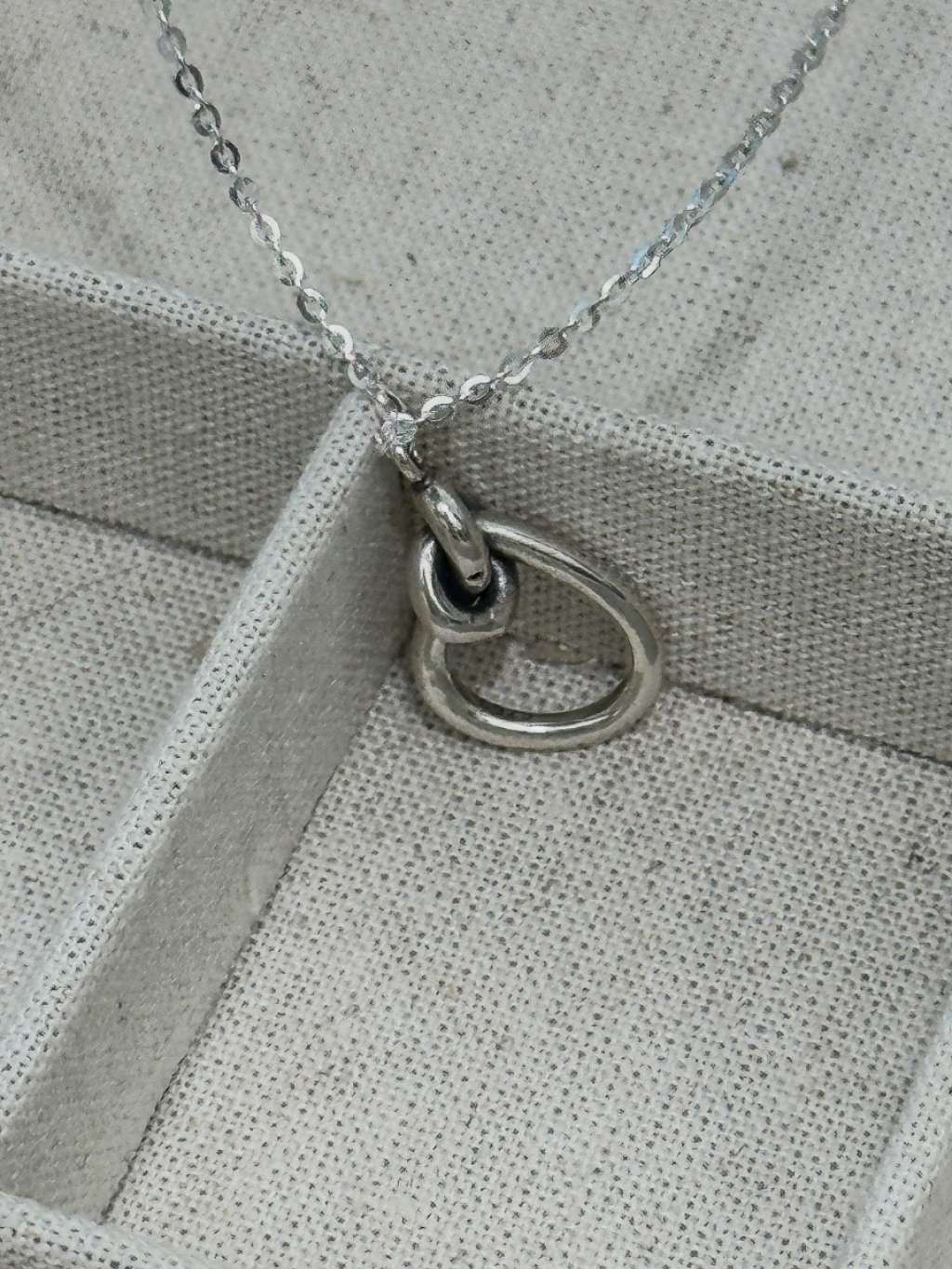 N1315 Knotted Large Circle Long Necklace