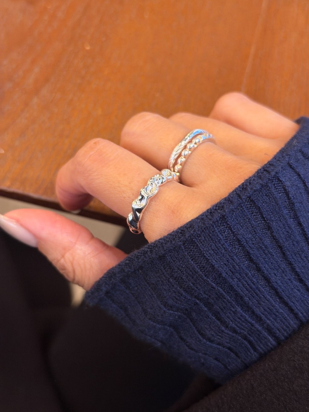 R1731 Thick Textured Ring