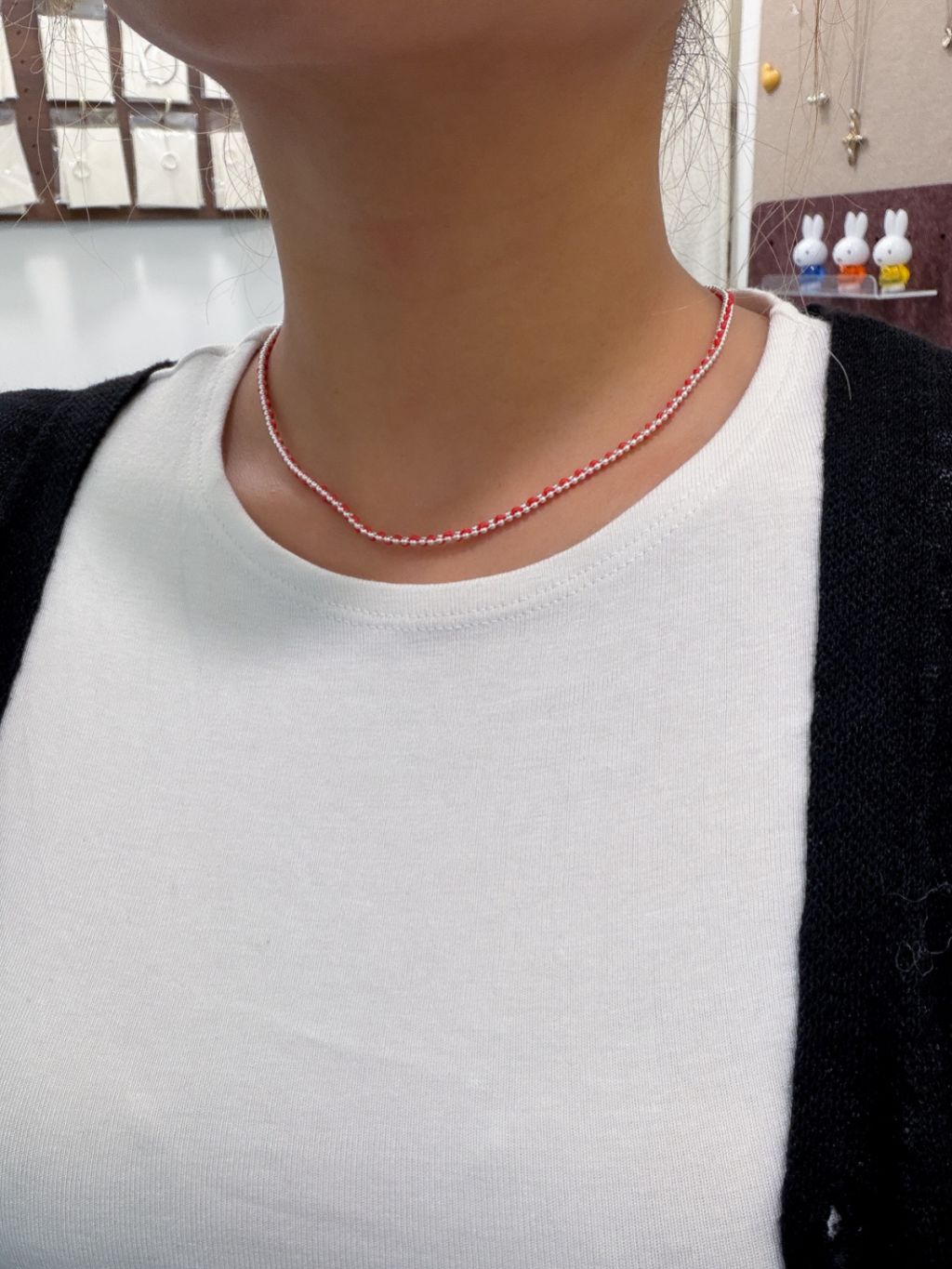 N1350 Silver Chain and Rope Necklace