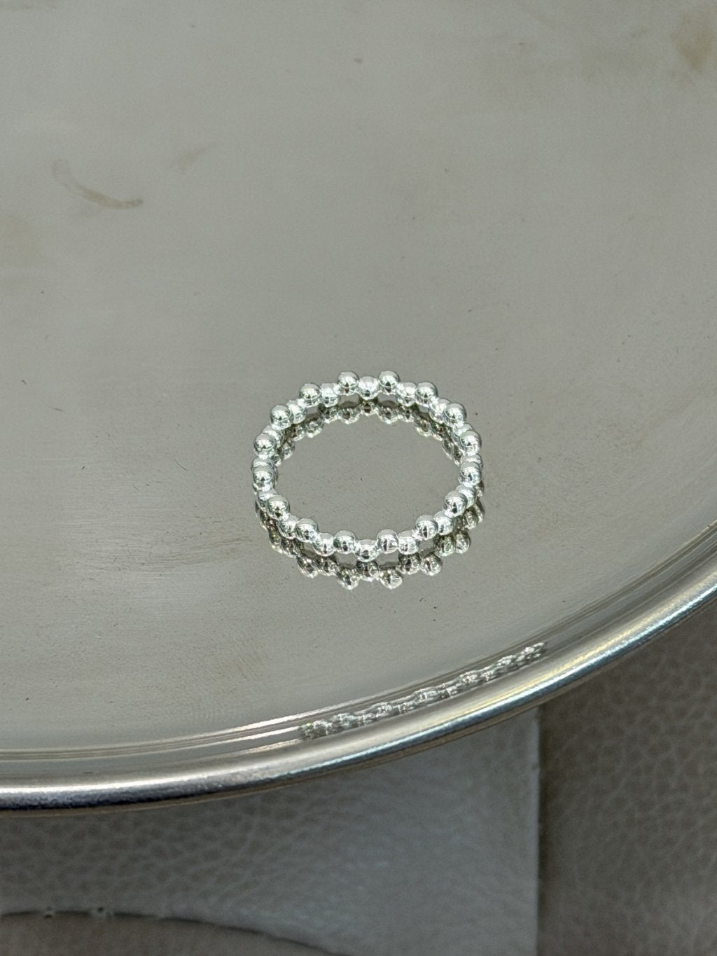 R1762 Full Bead Wave Ring