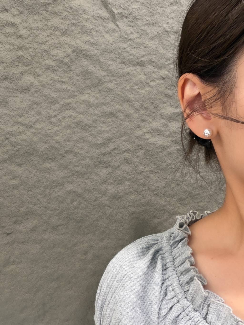 E1483 Multi-faceted Mirror Ball Earrings