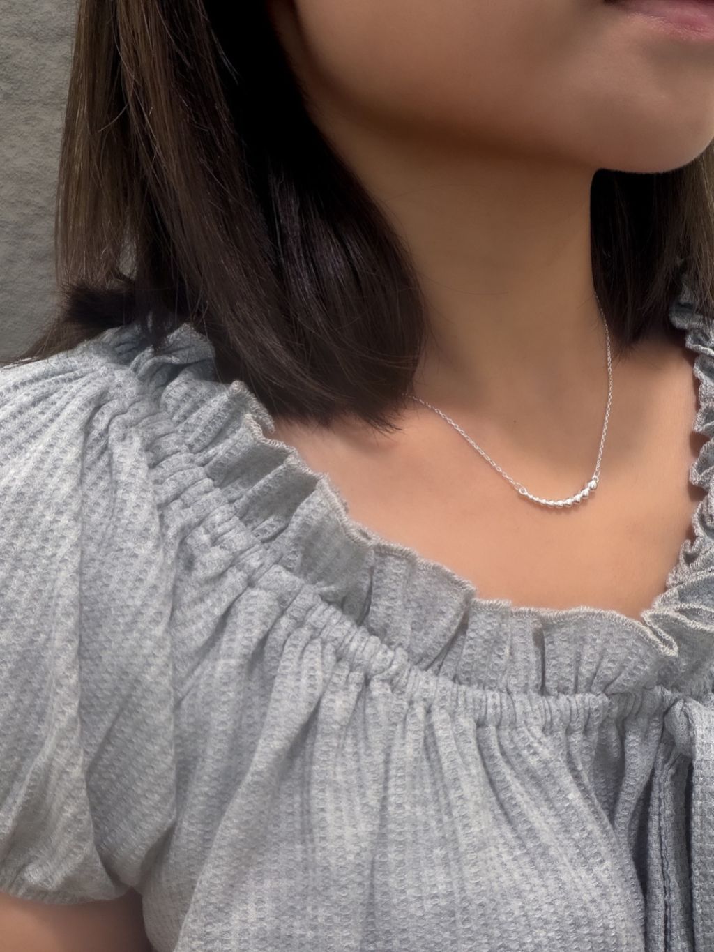N1351 Smiley Bead Necklace