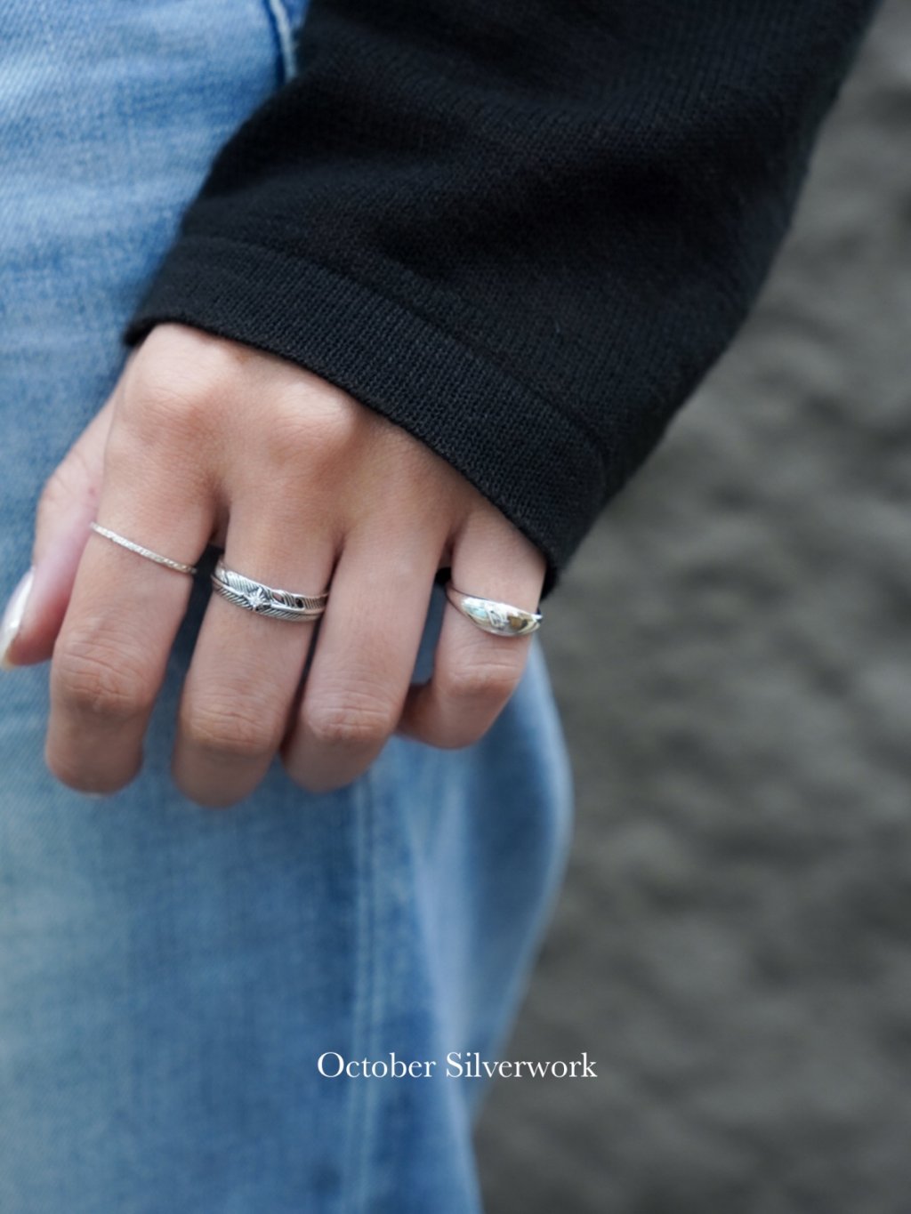 R1779 Egg-shaped Pinky Ring