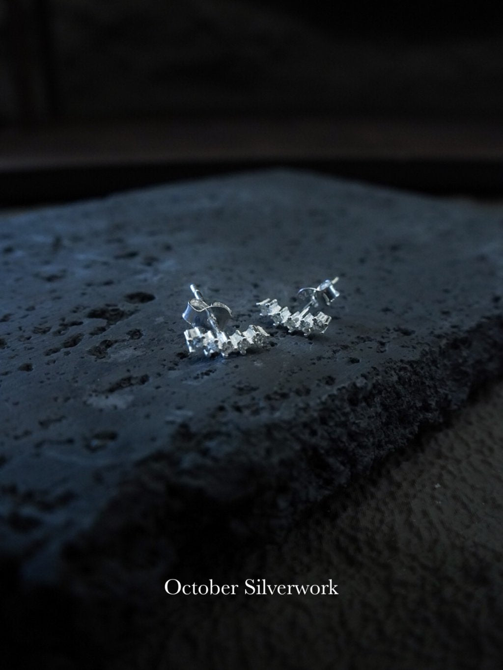E1498 Smile Zircon Earrings