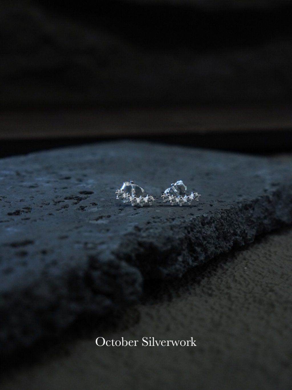 E1498 Smile Zircon Earrings