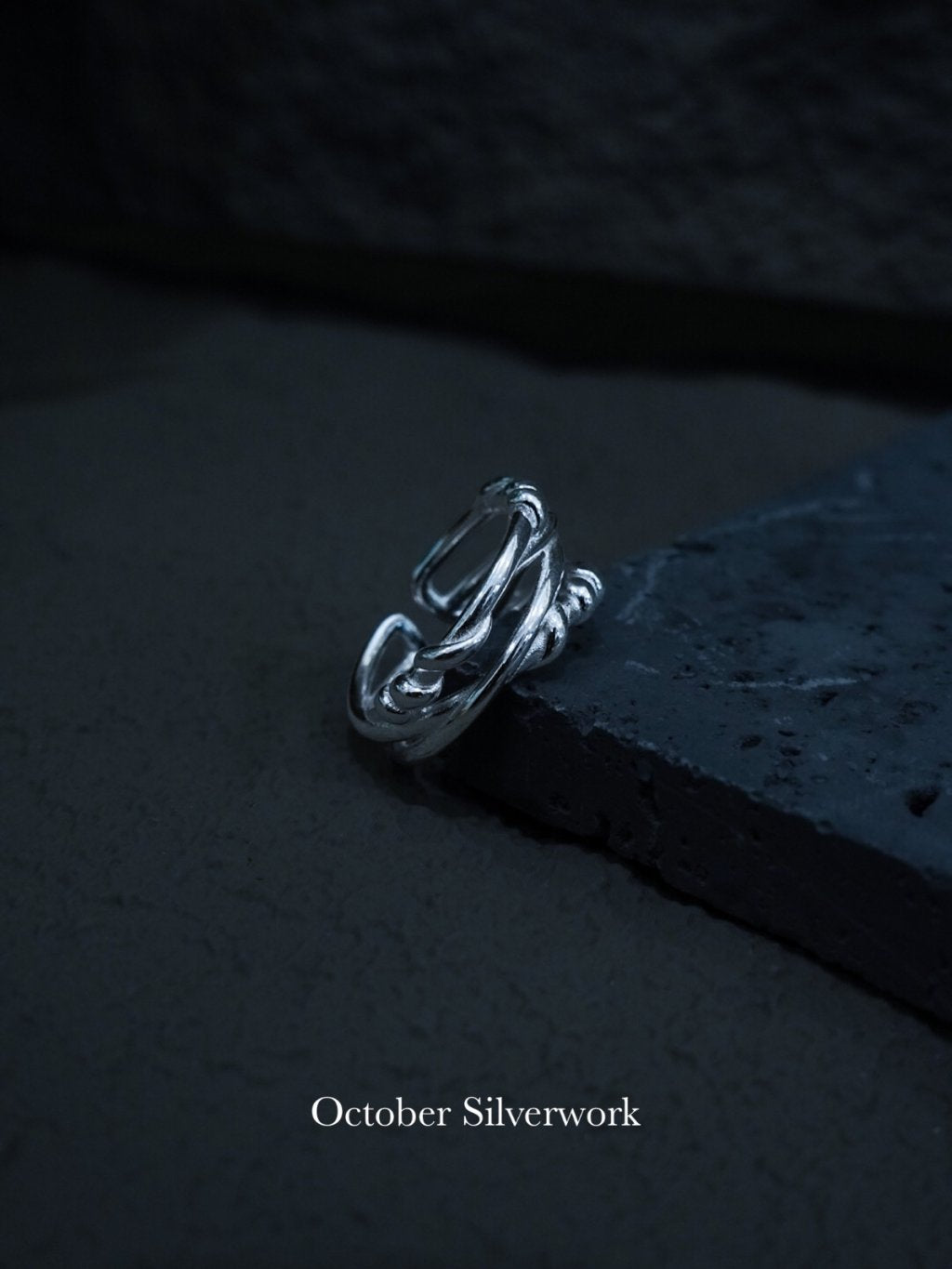 R1785 Four-Layer Crisscross Knot Ring
