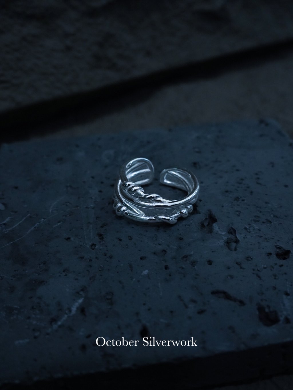 R1785 Four-Layer Crisscross Knot Ring