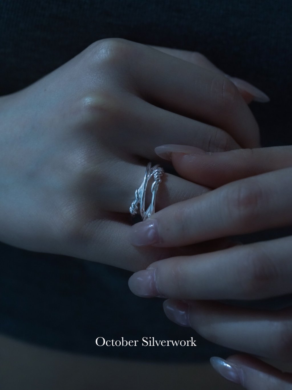 R1785 Four-Layer Crisscross Knot Ring