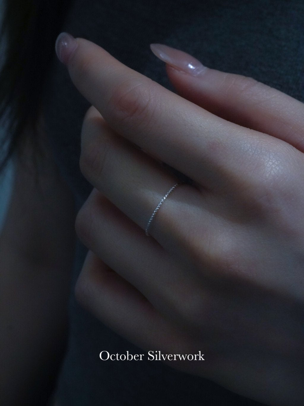 R1786 Super Dainty Shimmering Eternity Ring