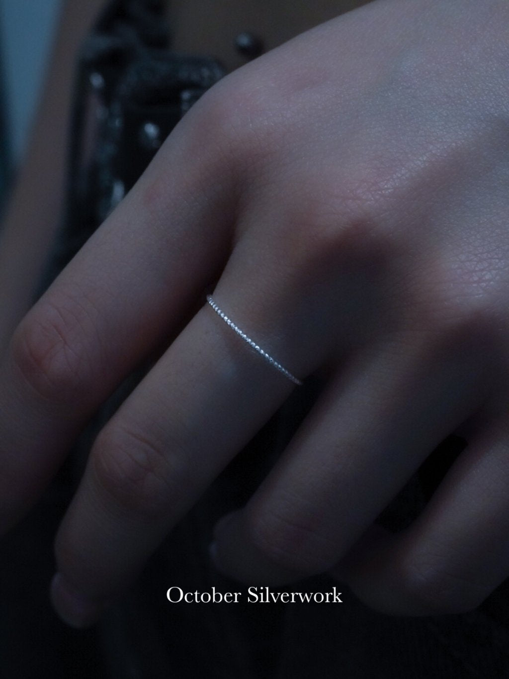 R1786 Super Dainty Shimmering Eternity Ring