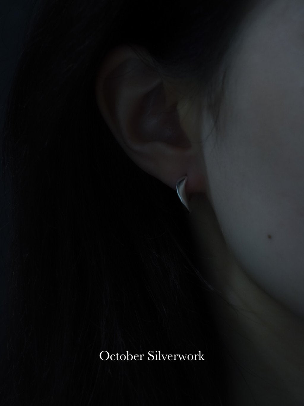 E1503 Flat Twisted Hoop Earrings
