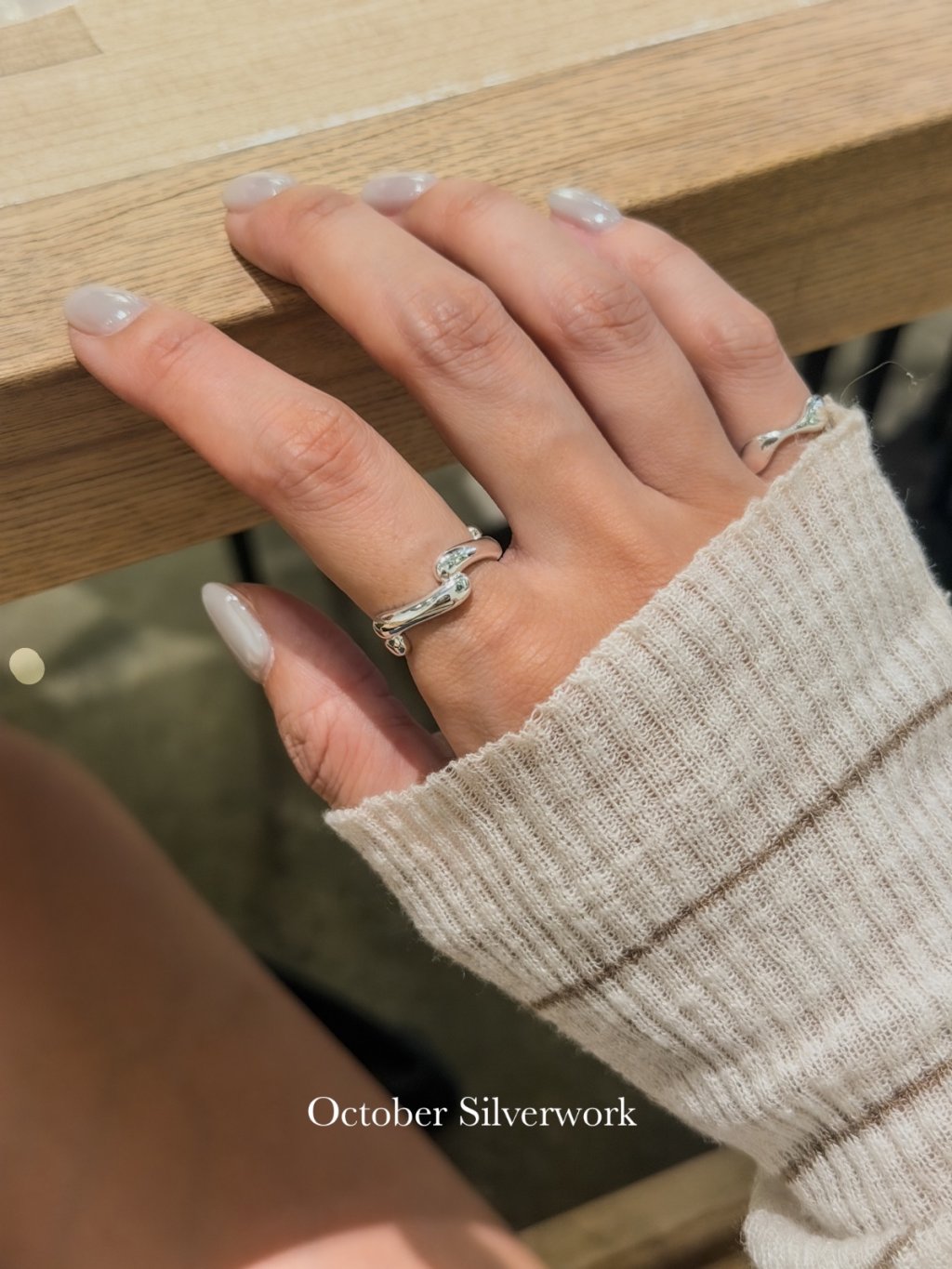 R1789 Wavy Layered Ring